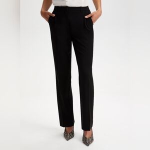5 For $25✨️Laura Petite Womens 12 Black Dress Pants Straight Leg Office Trousers